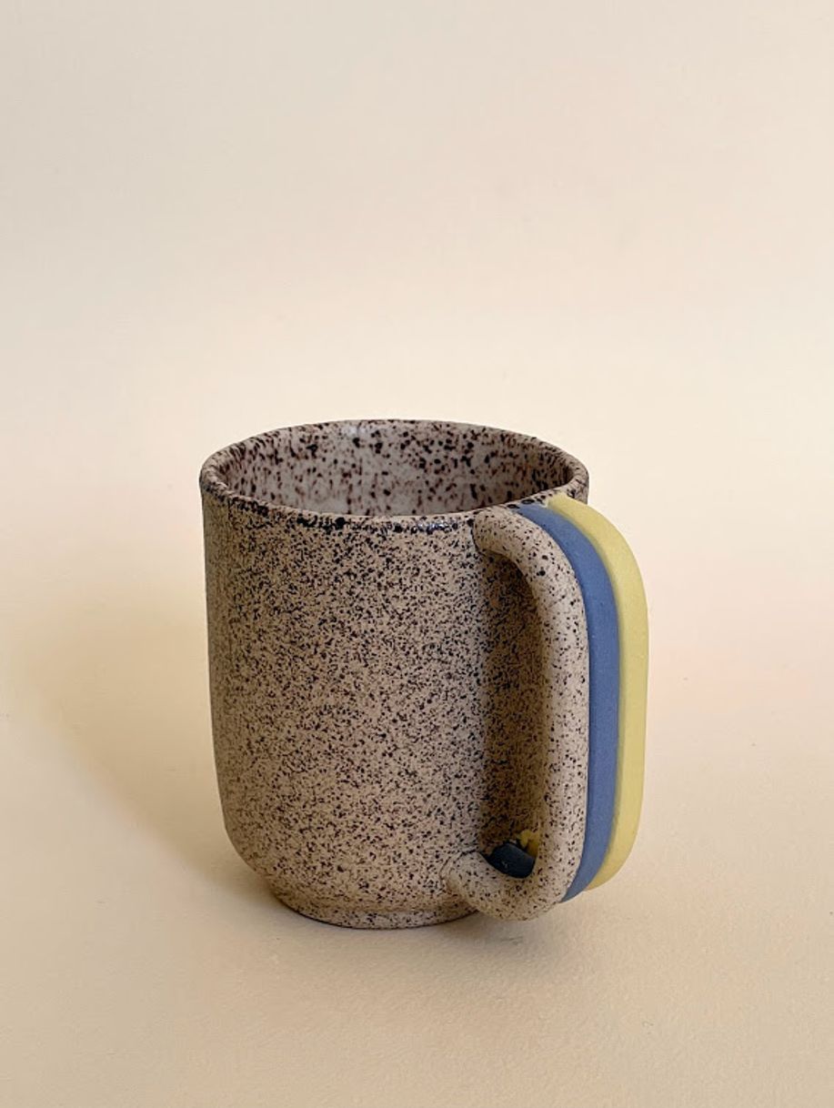 Striped Handle Speck Mug product photo